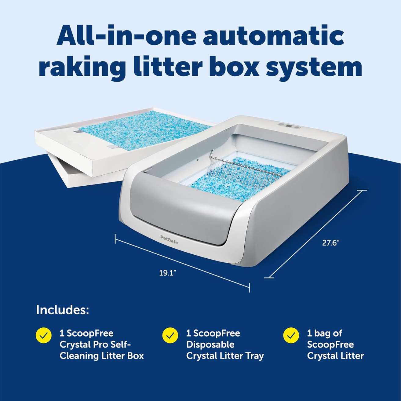 ScoopFree Crystal Pro Legacy Automatic Litter Box with Health Counter