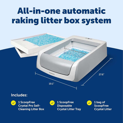 ScoopFree Crystal Pro Legacy Automatic Litter Box with Health Counter