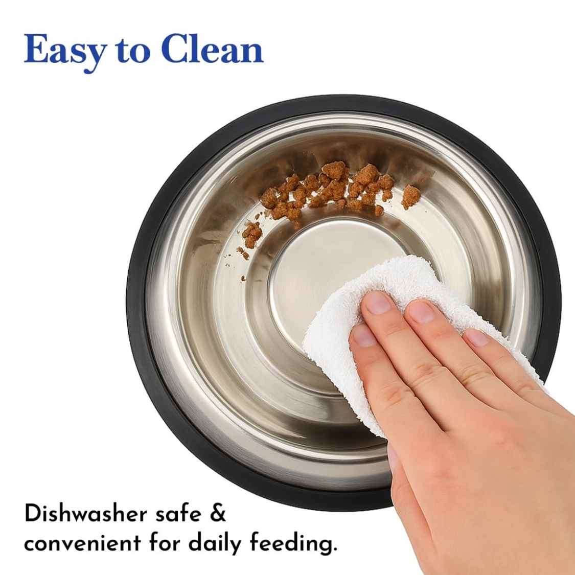 Stainless Steel Slow Feeding Dog Bowl for Pets