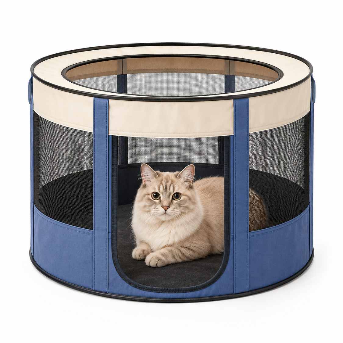 Foldable Pet Playpen Tent For Cats & Small Dogs