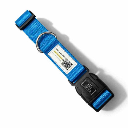 Pet Collar With QR Code | Smart ID Safety Collar For Dogs (Blue)