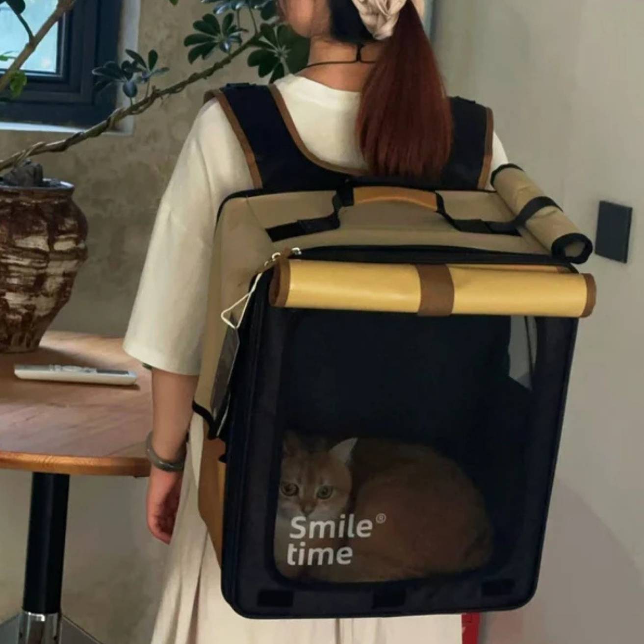 Pet Carrier Backpack for Cats & Dogs | Breathable Travel Bag