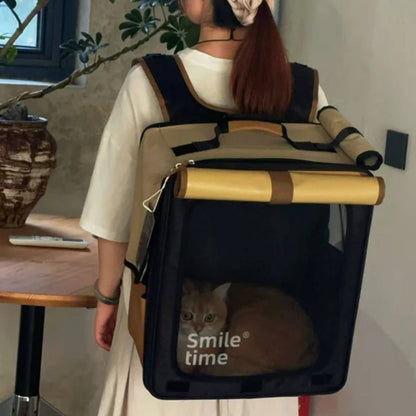 Pet Carrier Backpack for Cats & Dogs | Breathable Travel Bag