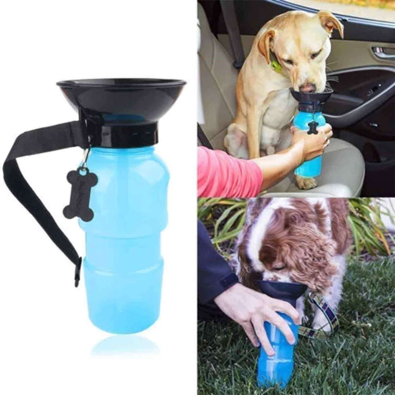 Plastic Puppies Dog Water Bottle | Leak Proof Portable Feeder