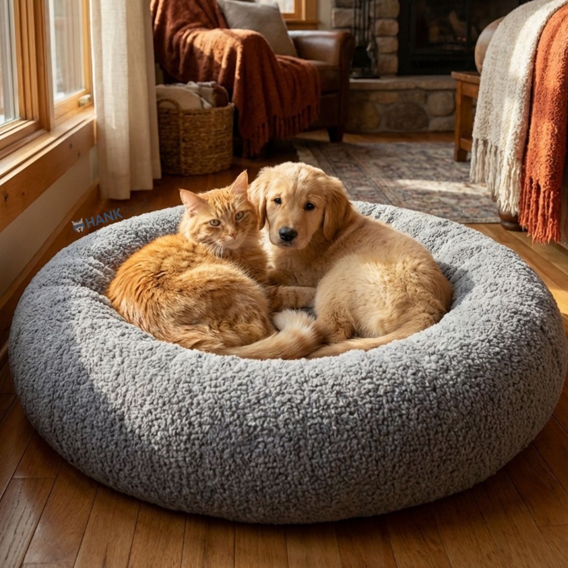 Paw Dream Pet Bed | Soft Cozy & Washable Dog and Cat Bed | Anti Skid