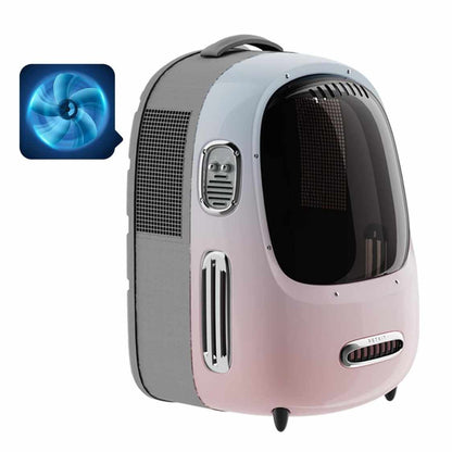 Pet Backpack Carrier With Fan & Light | Airline Approved Bubble Pet Travel Backpack