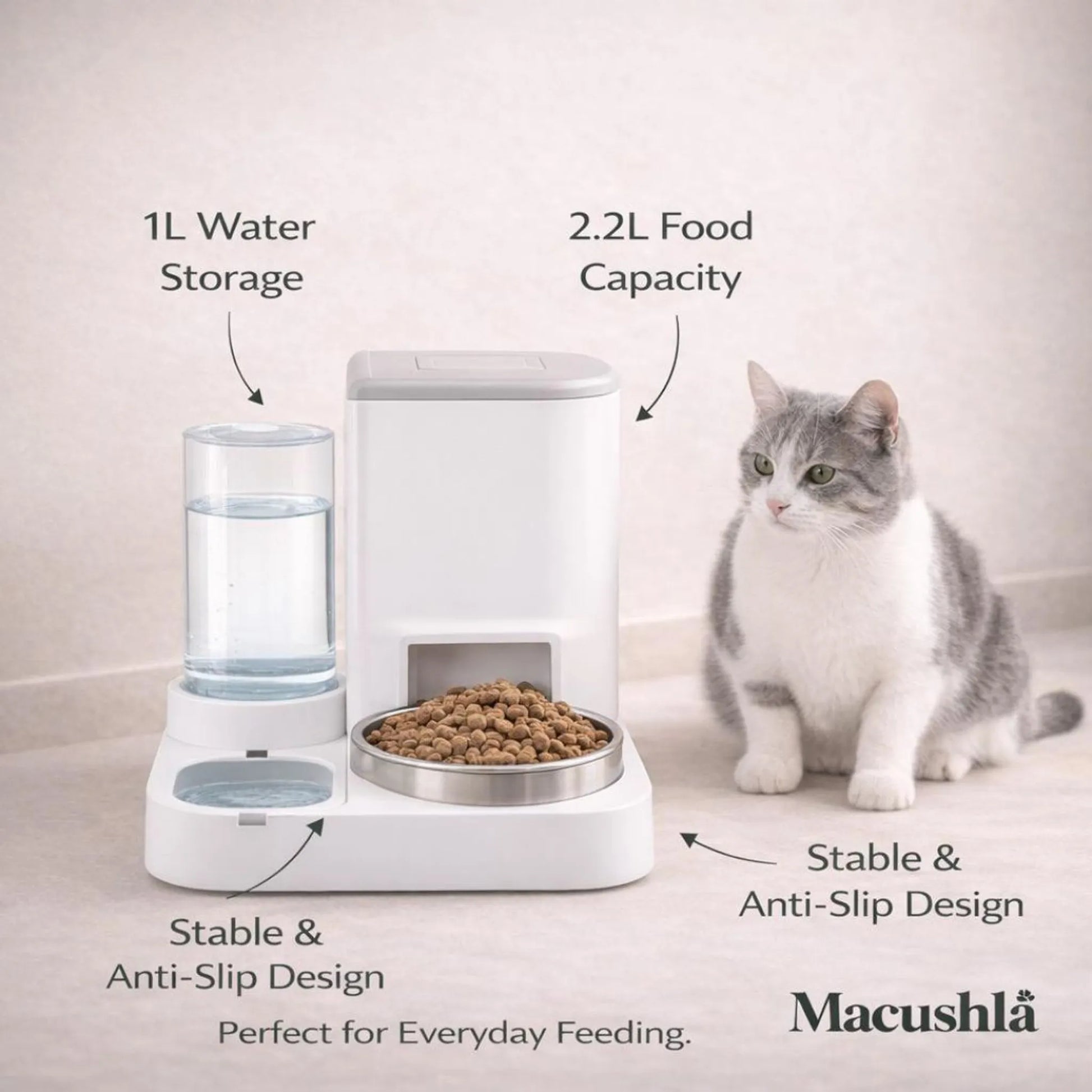 Pet Food Storage and Water Dispenser