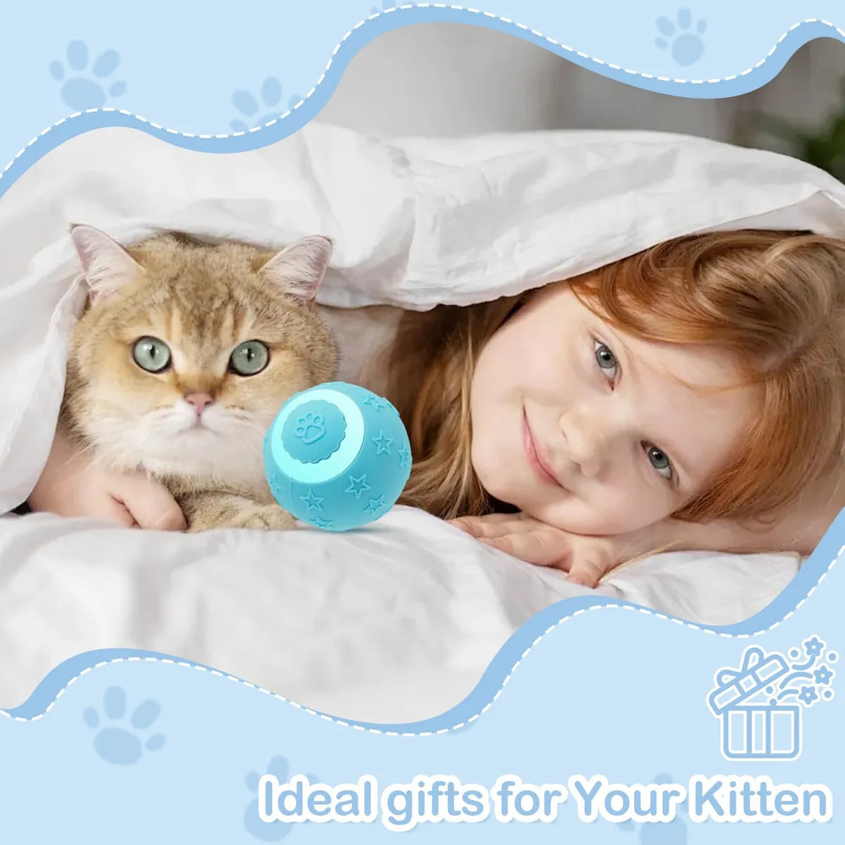 Automatic Rolling Cat & Dog Toy Ball –A Smart Toy for Happy, Healthy Cats & Dog