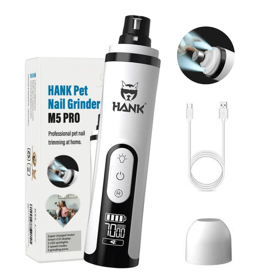 HANK Pet Nail Grinder With LED Light Design | Suitable for Large to Small Pets (M5 Pro)