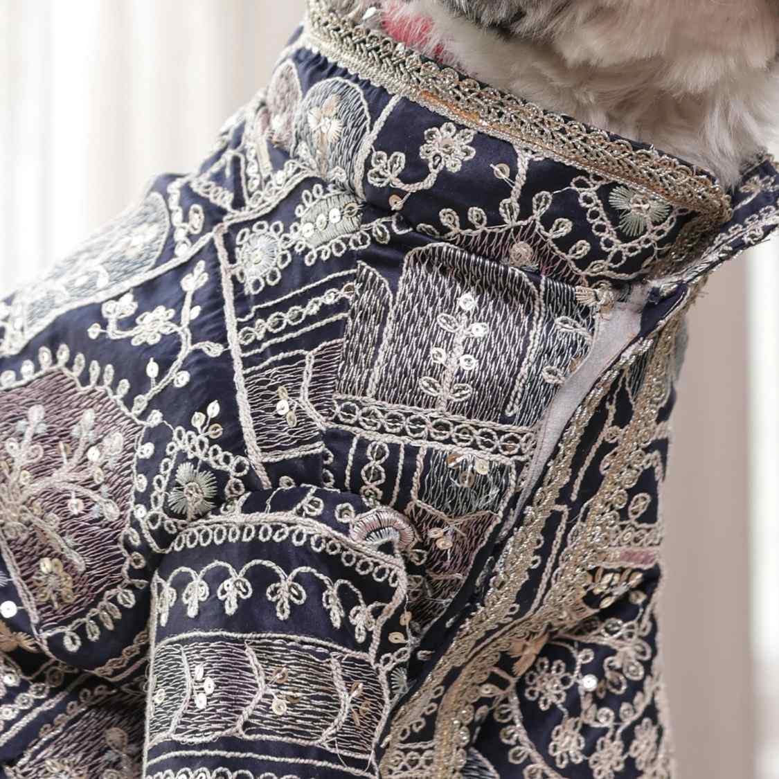 Indigo Royale Dog Kurta | Designer Ethnic Wedding Outfit for Dogs