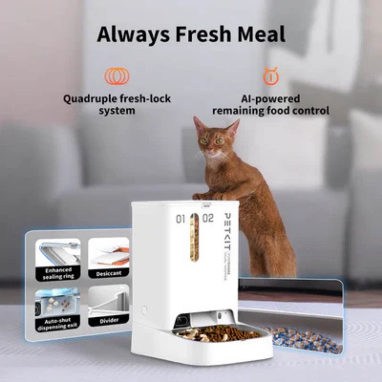 Automatic Pet Feeder with Camera | App Control & Auto Feeding