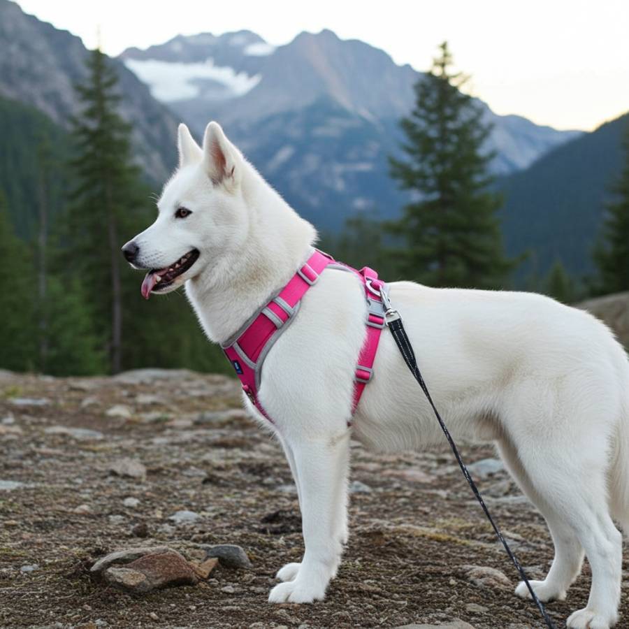 HANK No Pull 3M Reflective Dog Harness | Pink