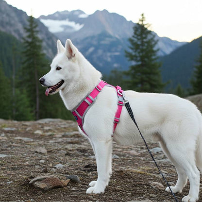 HANK No Pull 3M Reflective Dog Harness | Pink