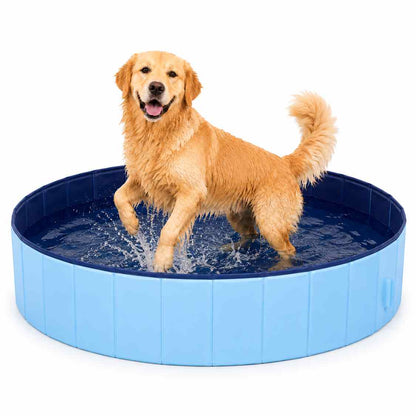 Foldable Dog Splash Pool | Portable Outdoor Pet Swimming Pool
