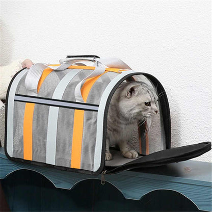 Soft Side Pet Carrier Bag | Portable Cat & Dog Travel Handbag