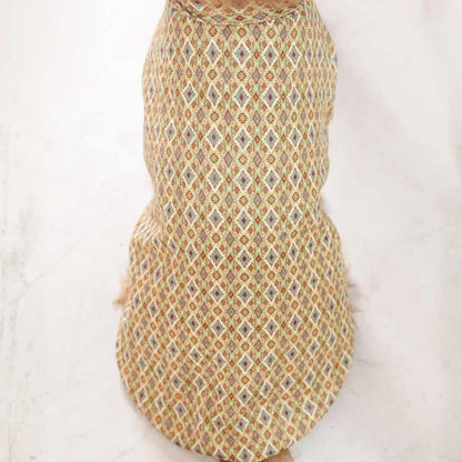 Heritage Print Ethnic Dog Kurta| Lightweight Festive & Party Wear