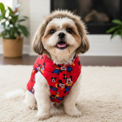 Warm & Lightweight Mickey Mouse Dog Winter Coat