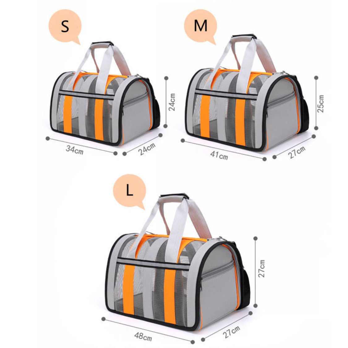 Soft Side Pet Carrier Bag | Portable Cat & Dog Travel Handbag