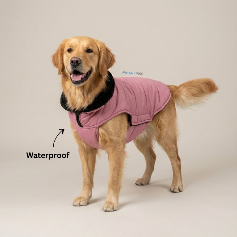 Pink Waterproof & Windproof Dog Winter Jacket