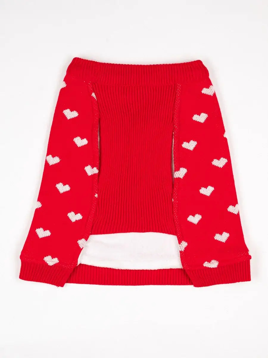 RED HEART DOG SWEATER