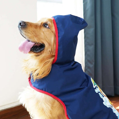 Happy Paws Printed Dog Raincoat | Waterproof Cartoon Rain Jacket