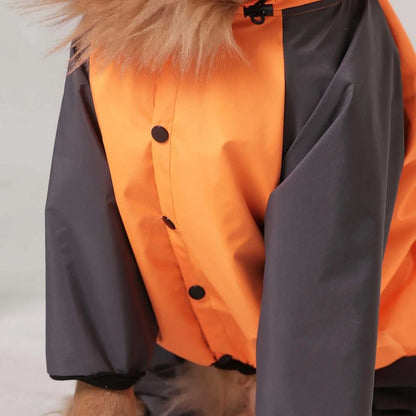 Storm Flex Sport Waterproof Dog Raincoat with Hood| High Visibility Outdoor Jacket