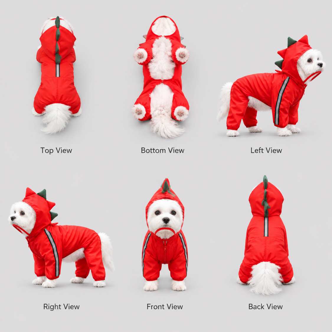 Waterproof Dog Raincoat With Hood | Rain Jacket For Small To Large Dogs