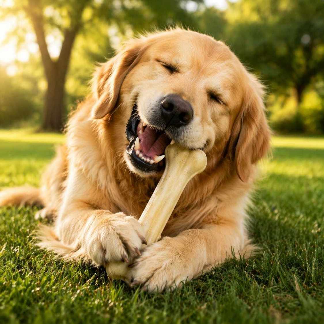 Rawhide Dog Chew Bones Chicken Flavour | Long Lasting Dog Treats (Pack Of 4)