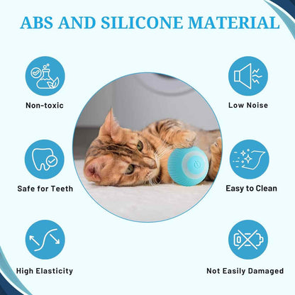 Smart LED Cat Toy Ball | 360° Interactive Rolling Toy