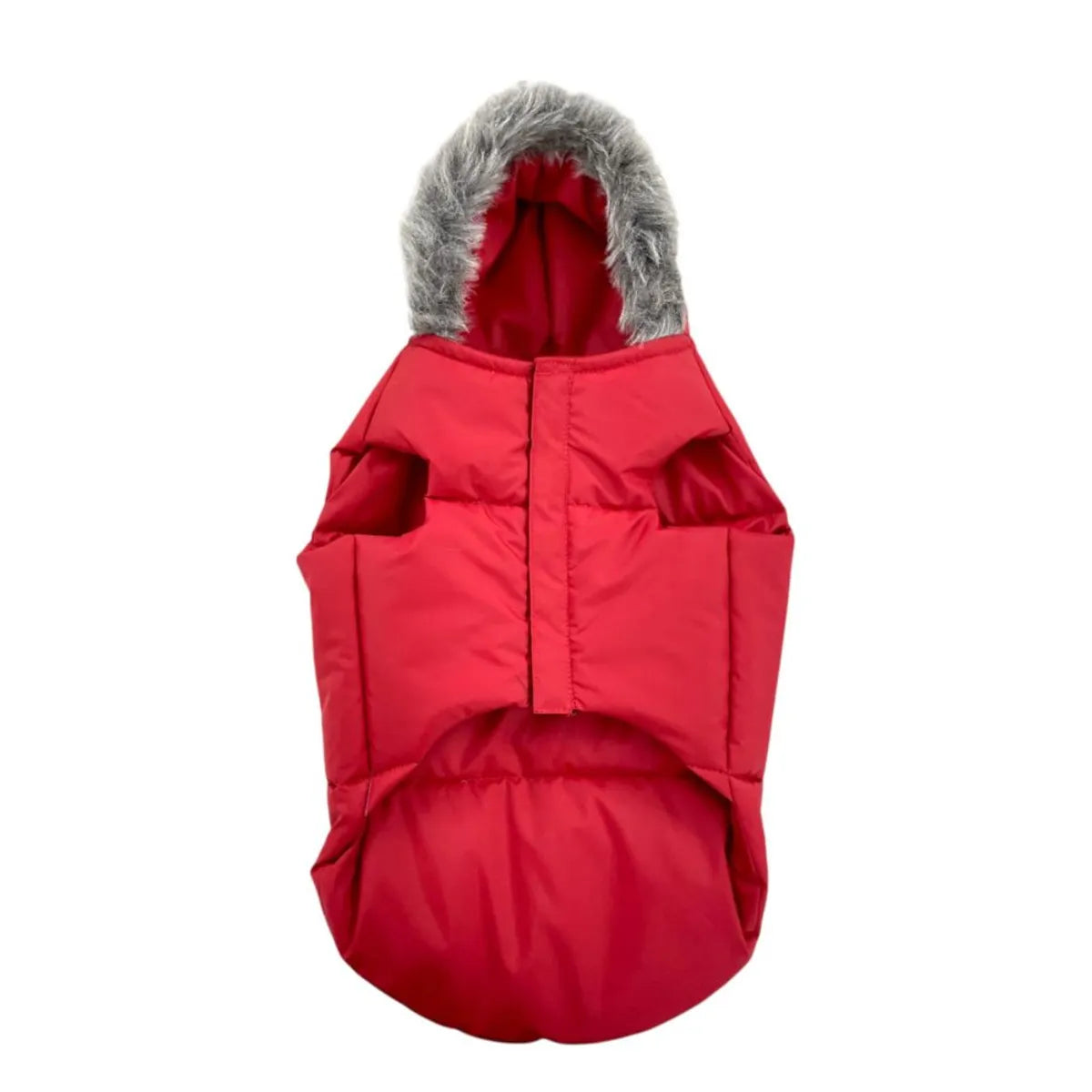 Warm Red Puffer Dog Coat | Waterproof & Lightweight