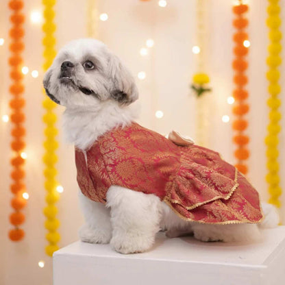 Maharani Pet Lehenga – Royal Designer Ethnic Wear for Dogs