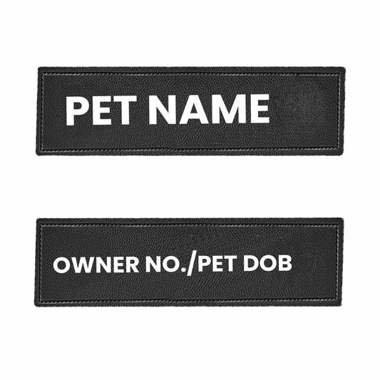 Customized Dog Harness Name Patches (Pack Of 2)