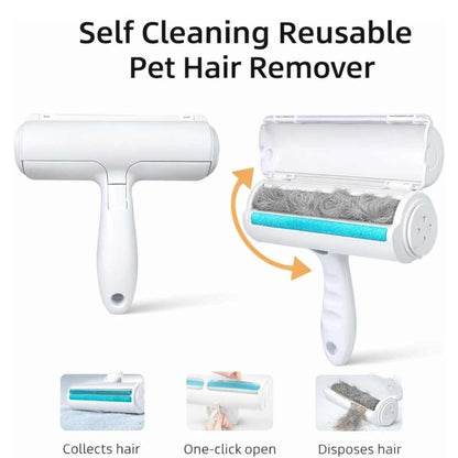 Pet Hair Remover Roller | Reusable Self Cleaning Lint Tool