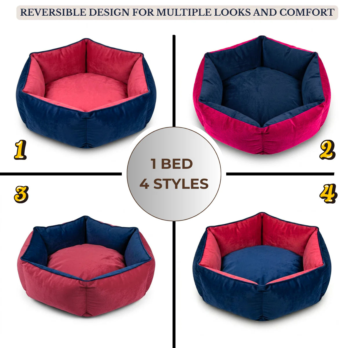 Reversible Summer Pet Bed For Cats & Small Dogs | Soft & Washable