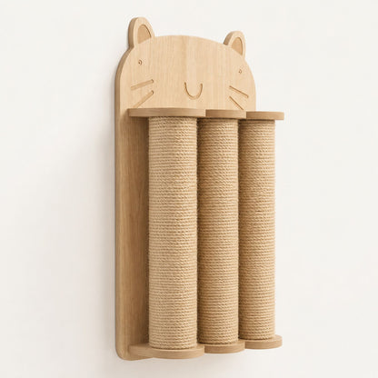 ScratchShield Wall Cat Scratcher | Vertical Sisal Wall-Mounted Scratching Post