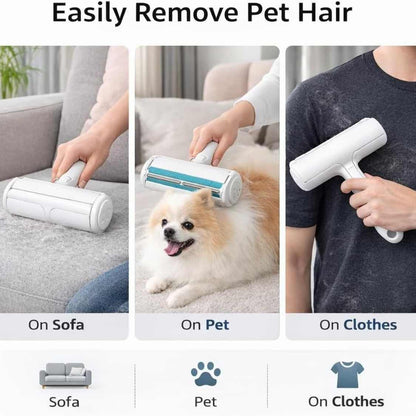Pet Hair Remover Roller | Reusable Self Cleaning Lint Tool