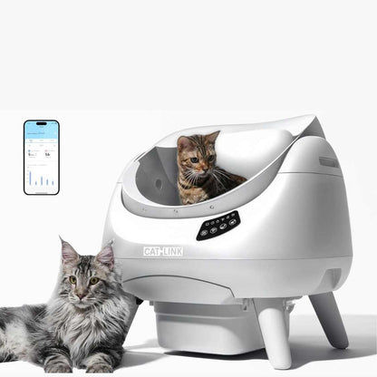 Automatic Self Cleaning Litter Box for Cats | WiFi, AI Monitoring, Multi Cat Household