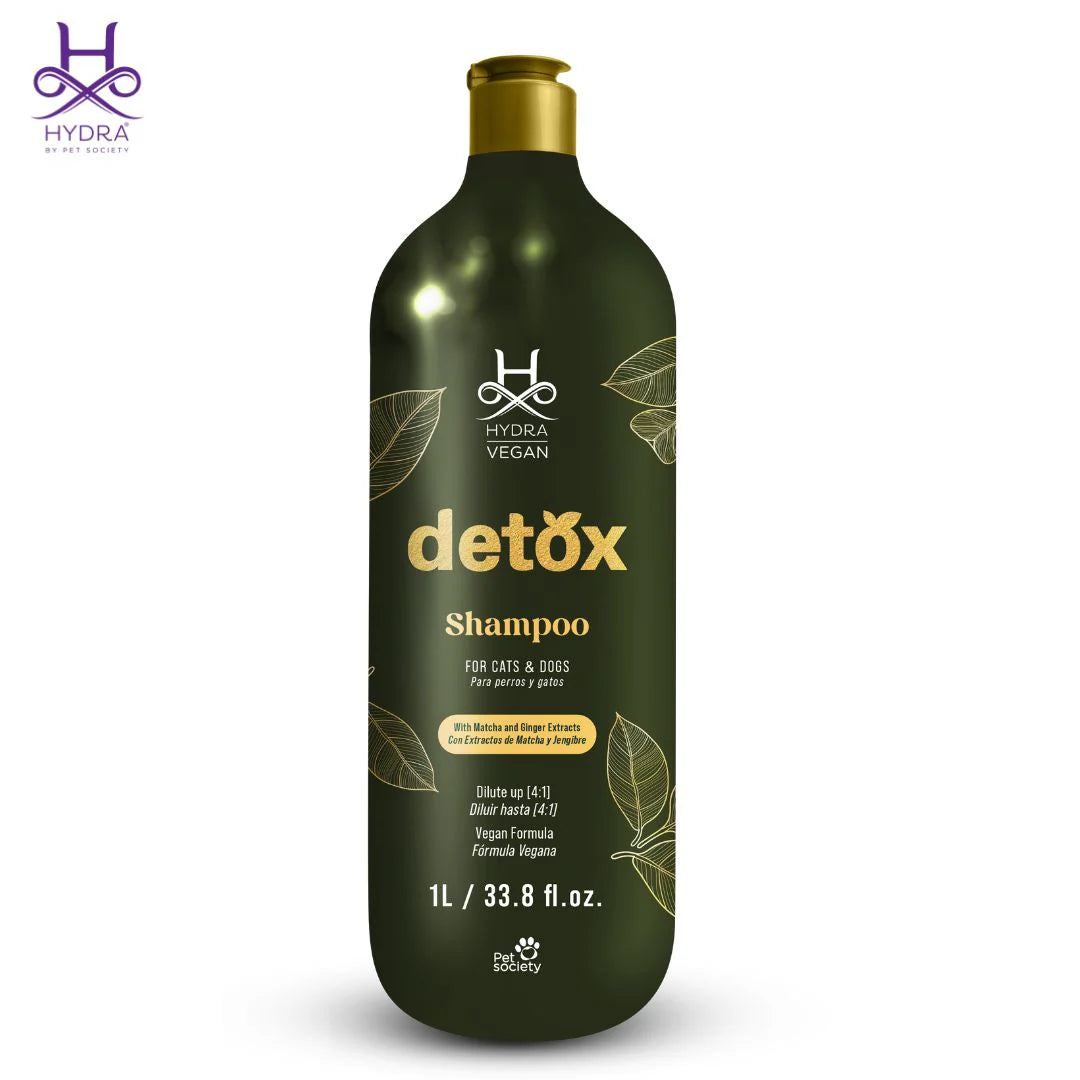 Hydra Vegan Detox Shampoo for Dogs & Cats | Deep Clean & Healthy Coat (1L)