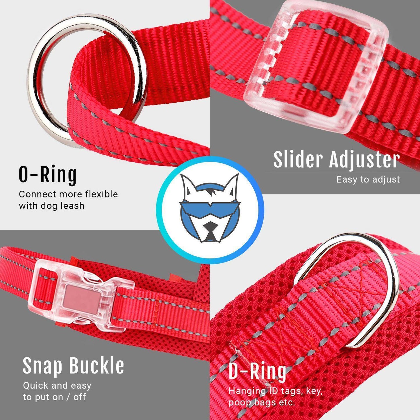 Hank Red Harness