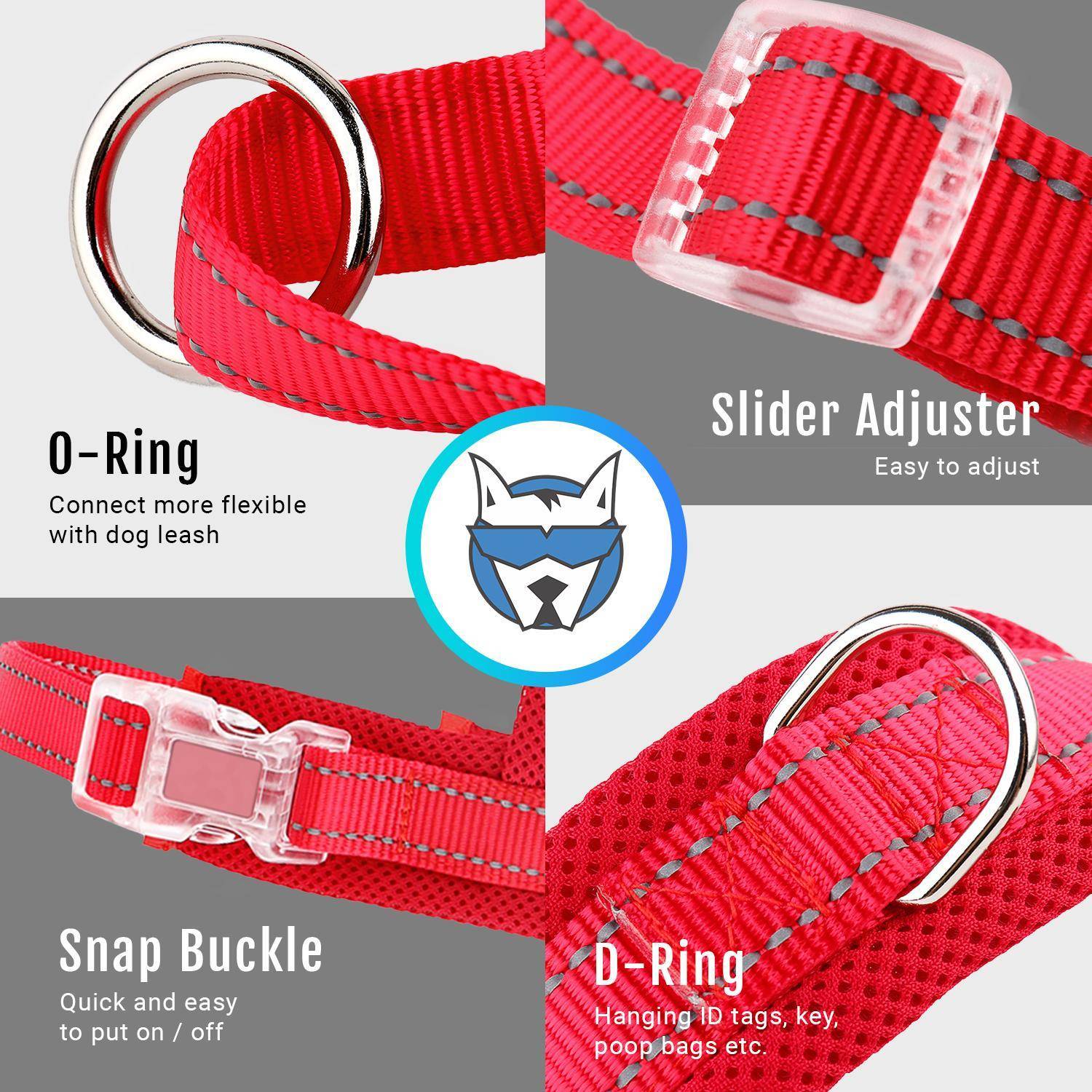 Hank Red Harness