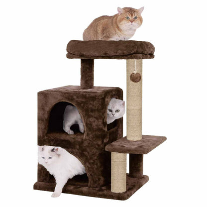 Condo Activity Kitten Cat Tree with Dangling Ball & Scratching Post | 28 Inch