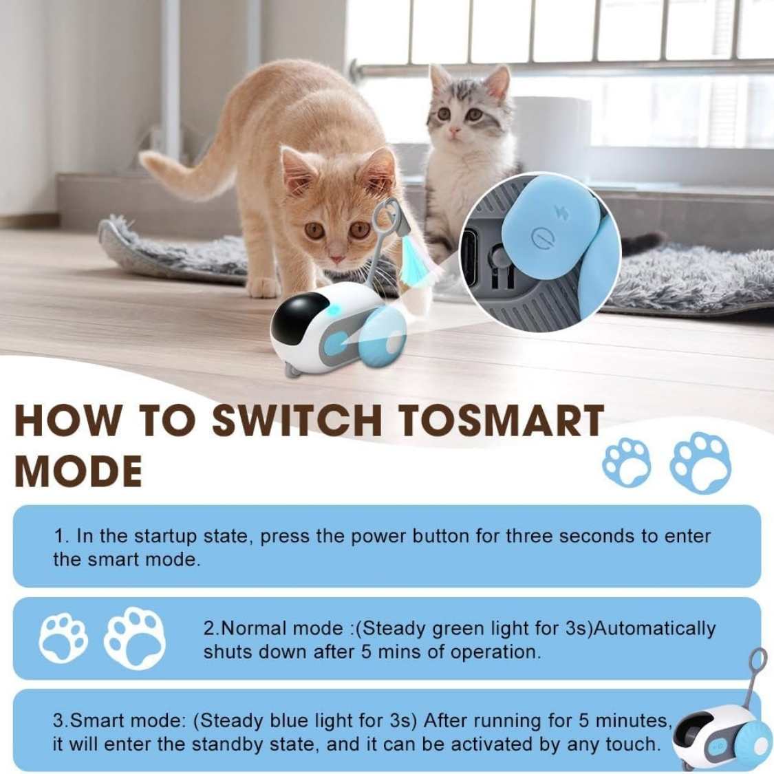 Interactive Electric Pet Toy with Remote Control | Smart Dog & Cat Toy