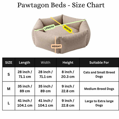 Washable Pawtagon Dog Bed for Dogs & Cats | Soft & Durable