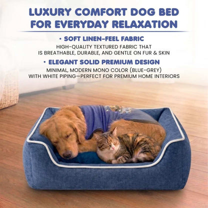 Premium Orthopedic Dog Bed With Bolsters | Washable & Anti Slip Pet Bed