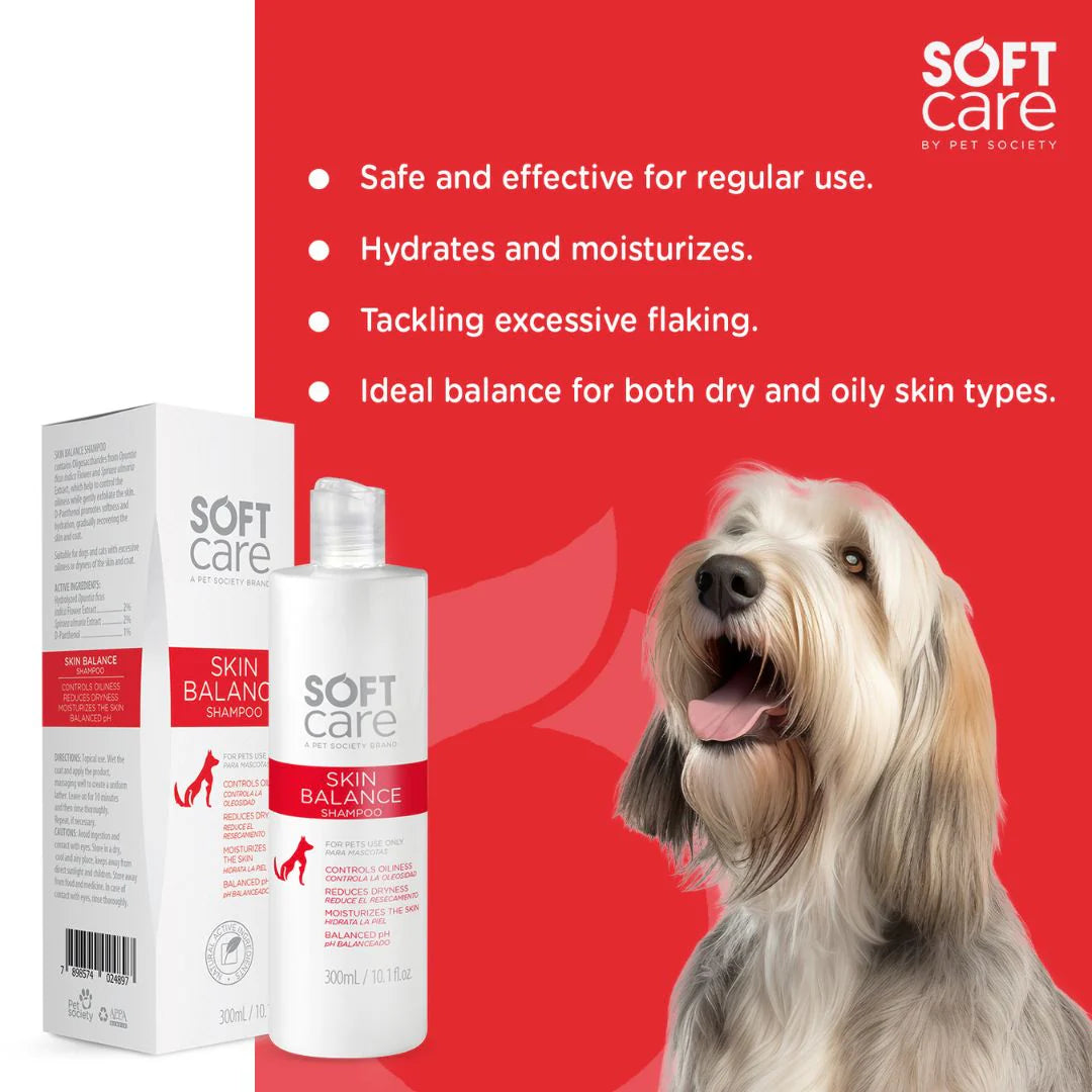 Soft Care Skin Balance Shampoo for Dogs & Cats | Gentle & Healthy Coat 300ML
