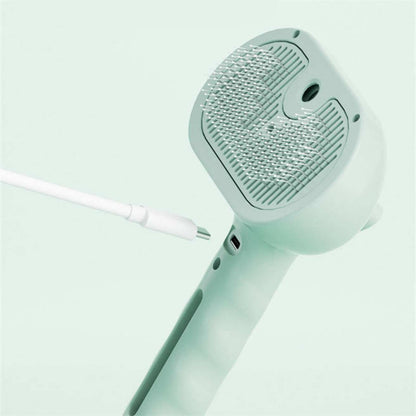 Steamy Self Cleaning Pet Brush For Dogs & Cats | Anti Static Steam Grooming Brush