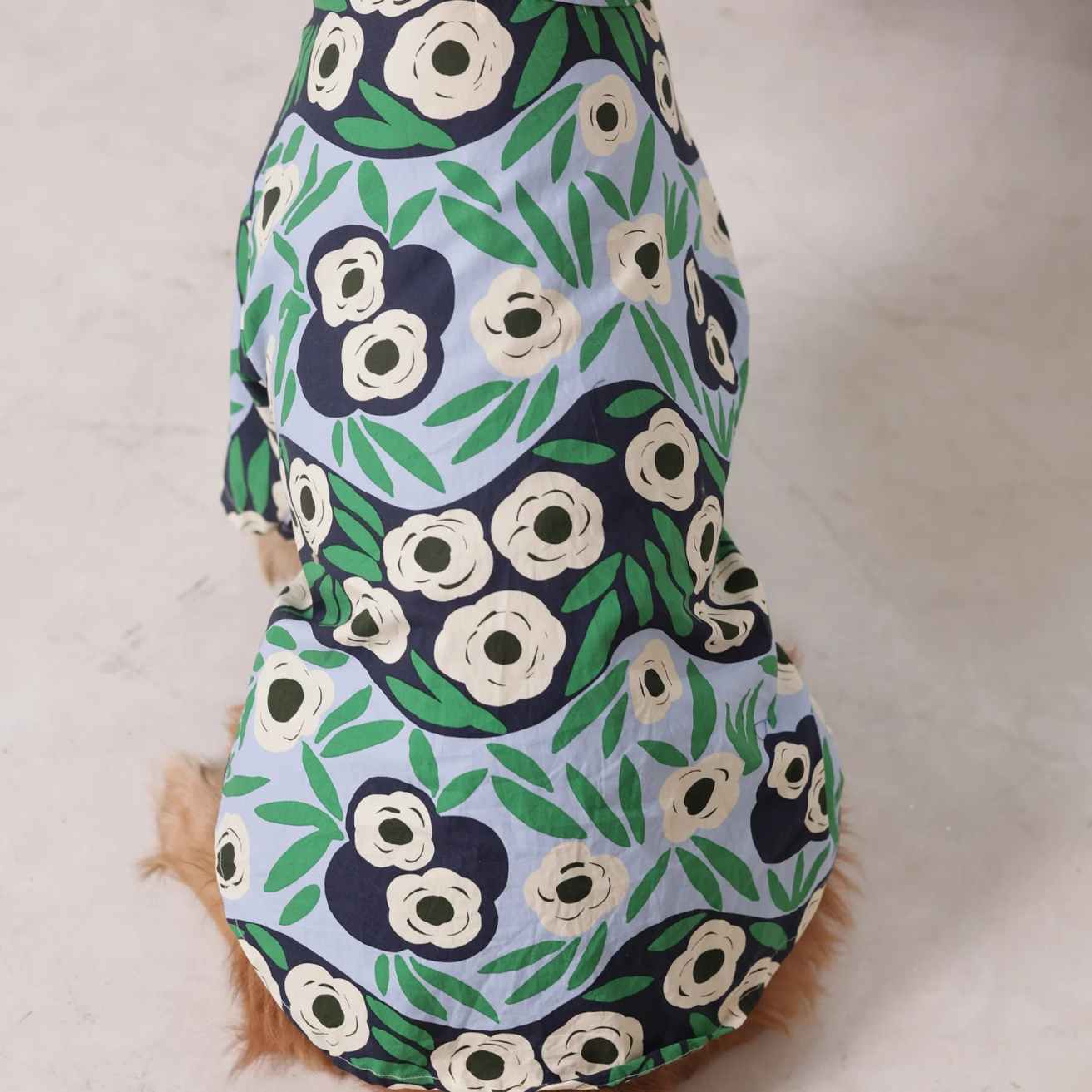 Tropical Bloom Designer Dog Shirt | Floral Summer Casual Outfit for Dogs