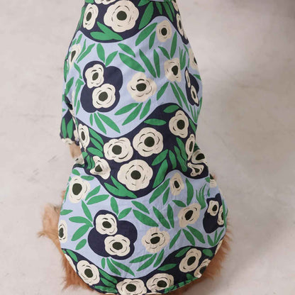 Tropical Bloom Designer Dog Shirt | Floral Summer Casual Outfit for Dogs