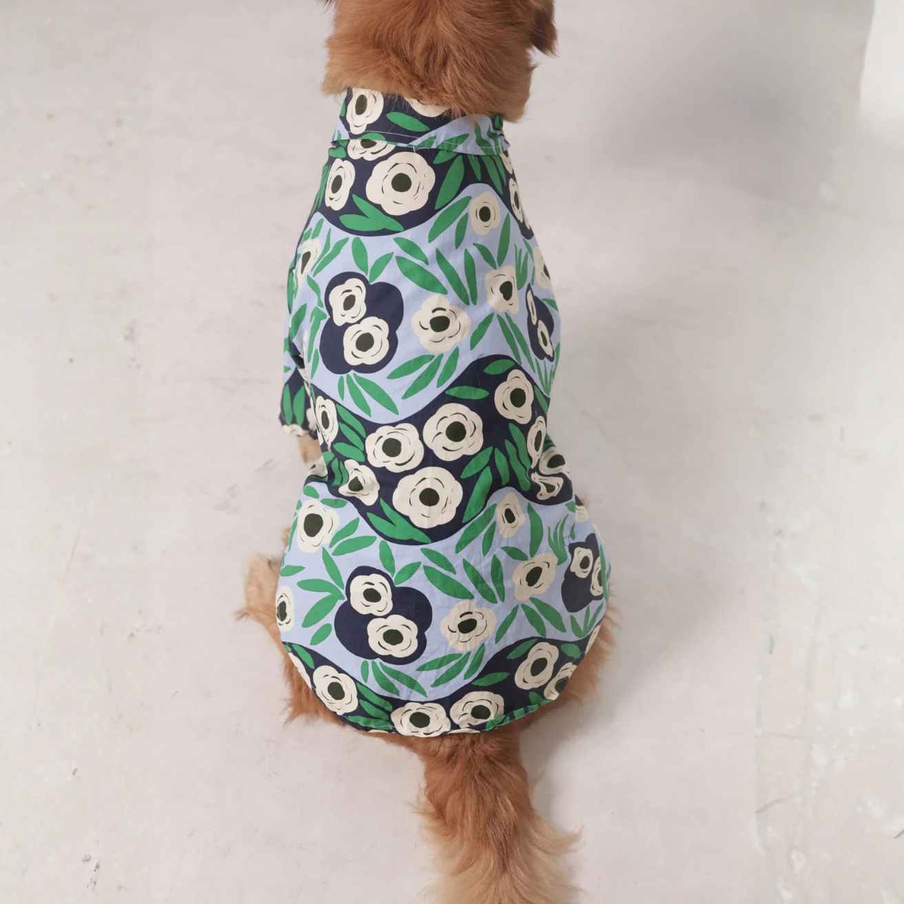 Tropical Bloom Designer Dog Shirt | Floral Summer Casual Outfit for Dogs