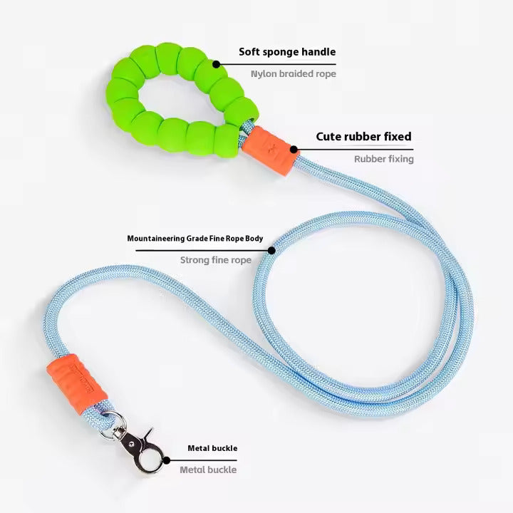 Dog Leash With Cloud Bubble Cotton Handle For Walking